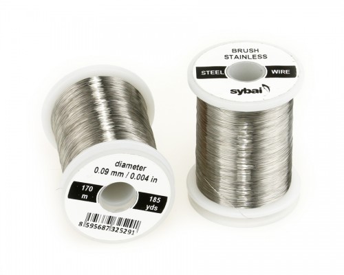 Brush Stainless Steel Wire, 0.09 mm, 170 m